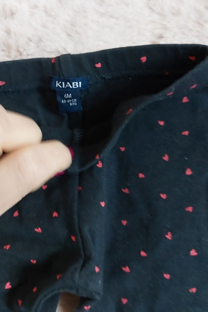 Lot de 2 leggings 6 mois - photo numéro 3