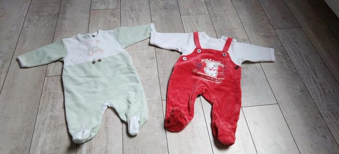 Lot de 2 pyjamas hiver T3M