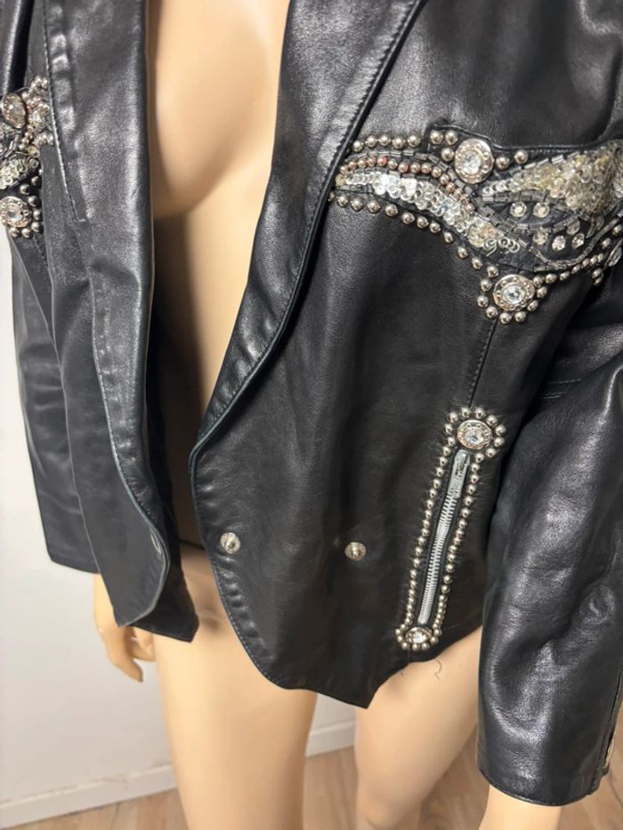 Magnifique perfecto les terribles en cuir fait sur mesure - photo numéro 17