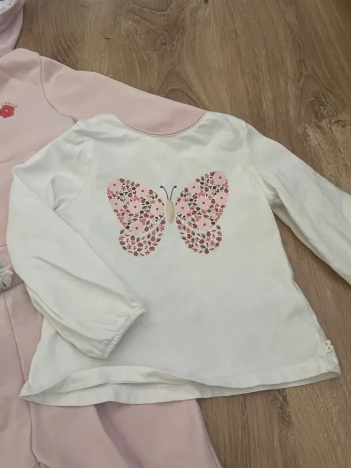 Ensemble jogging rose pale et t shirts - photo numéro 2