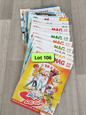 Lot de 30 magazines Rik & Rok année 2012 à 2018 L0106