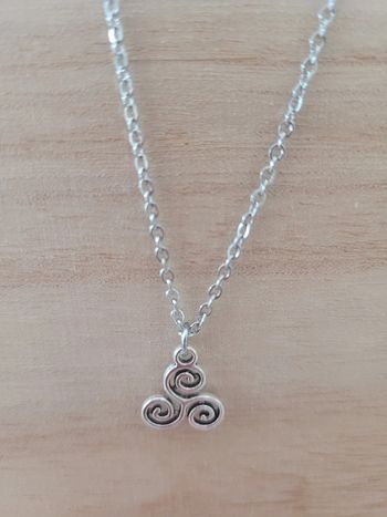 Ensemble acier inoxydable et argent triskel