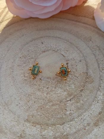 Boucles d'oreilles en acier inoxydable 