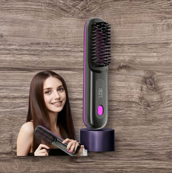 Brosse chauffante rechargeable USB-C - photo numéro 1