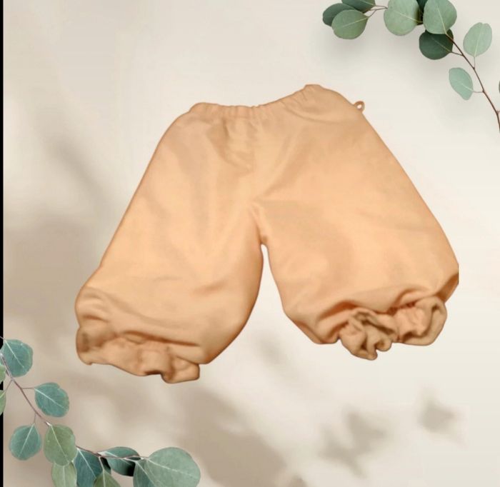 Pantalon bébé fille 3 mois - Rose Nude 100% Coton - photo numéro 2
