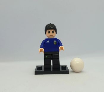 🎽 Figurine Entraîneur Coupe du Monde 2022 Équipe de l'Argentine - Lionel Scaloni - (Style Lego) 🎽