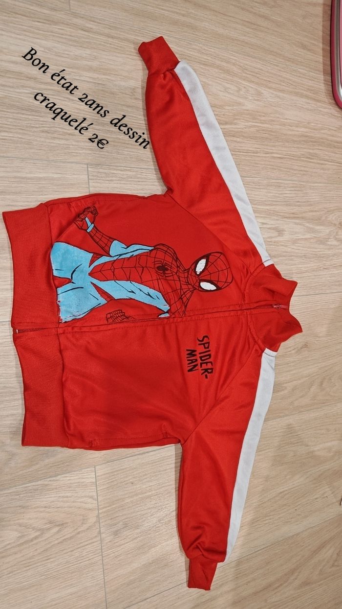 Pull a zippe Spider-Man 2ans