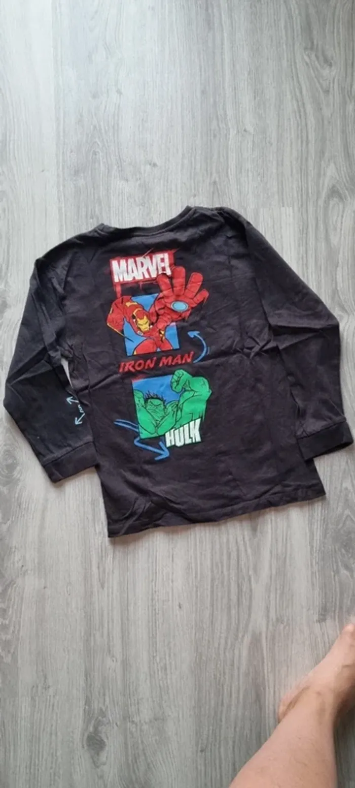Tee-shirt ML Marvel 7/8ans - photo numéro 5