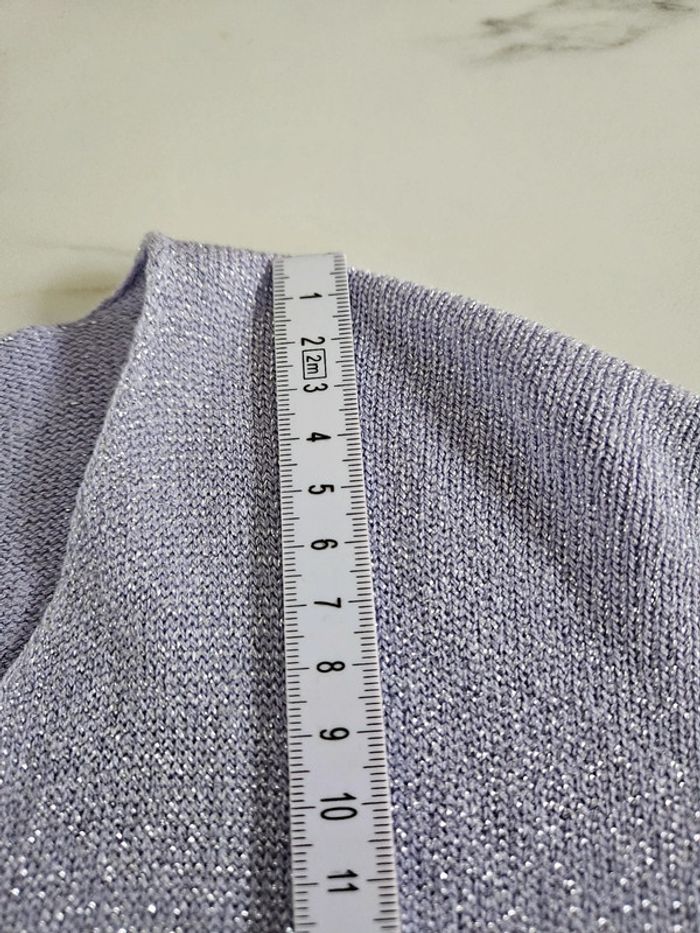 Made in Italy pull mauve paillettes TU - photo numéro 14