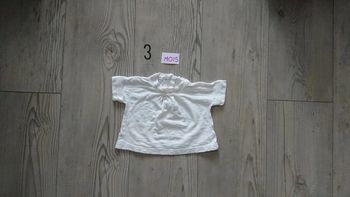 Tee shrit blanc  bébé 3 mois