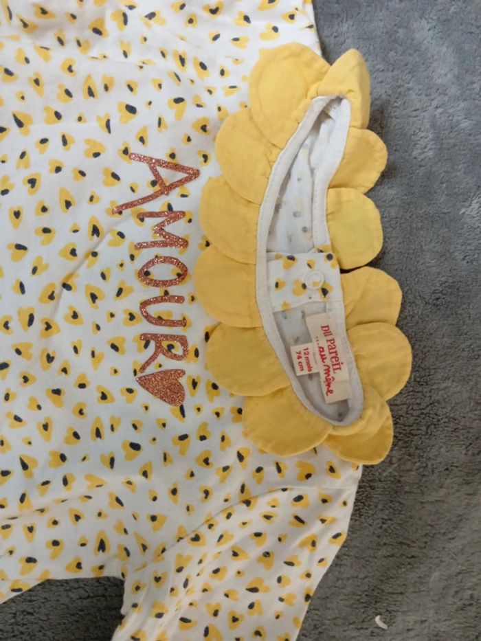 Tee shirt manche longue dpam 12 mois - photo numéro 2