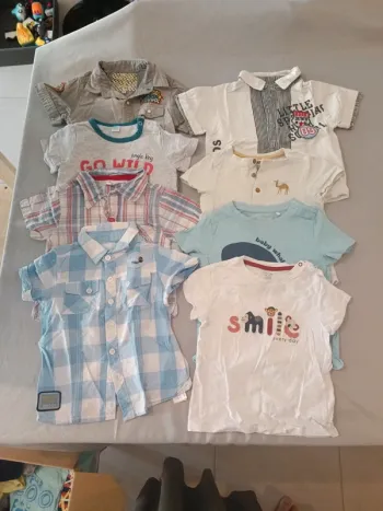 Lot de chemises et tee-shirts