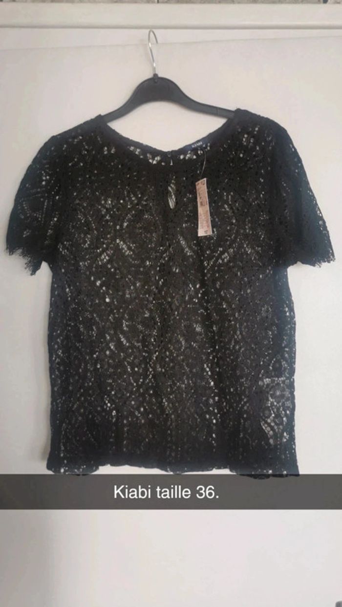 Tee shirt noir kiabi taille 36