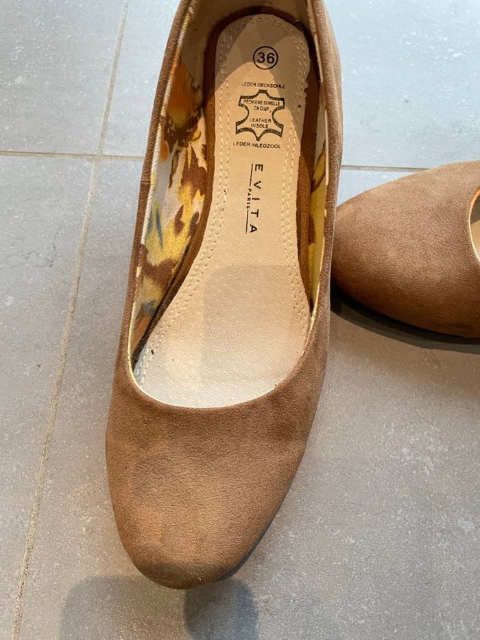 Chaussures hiver chic talons compensés suédine - photo numéro 2