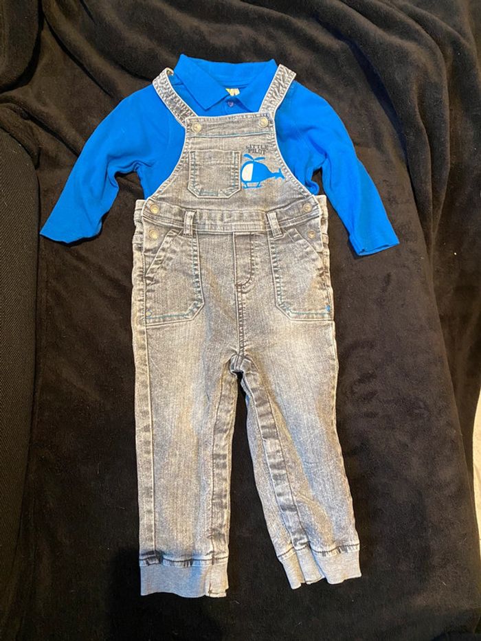 Ensemble polo salopette orchestra 2 ans - photo numéro 2