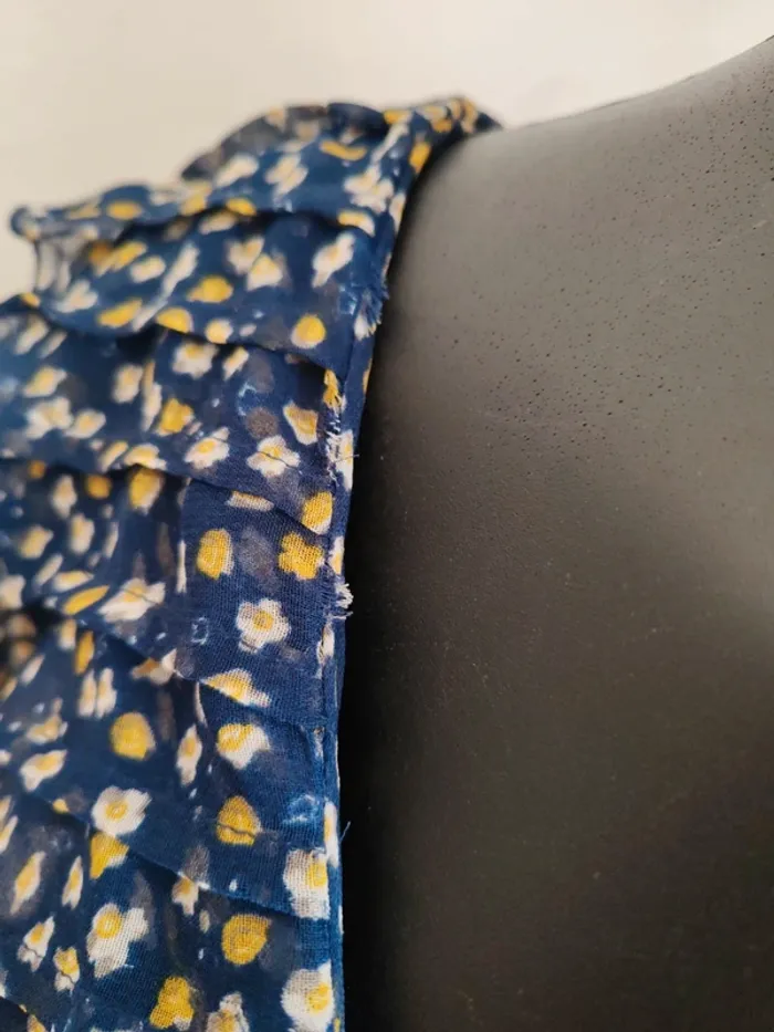 Robe in extenso taille 42 marine et jaune - photo numéro 4