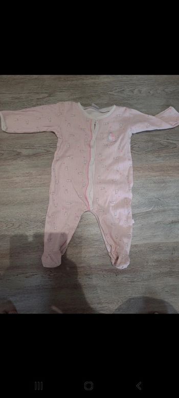 Pyjama rose ouverture devant Absorba