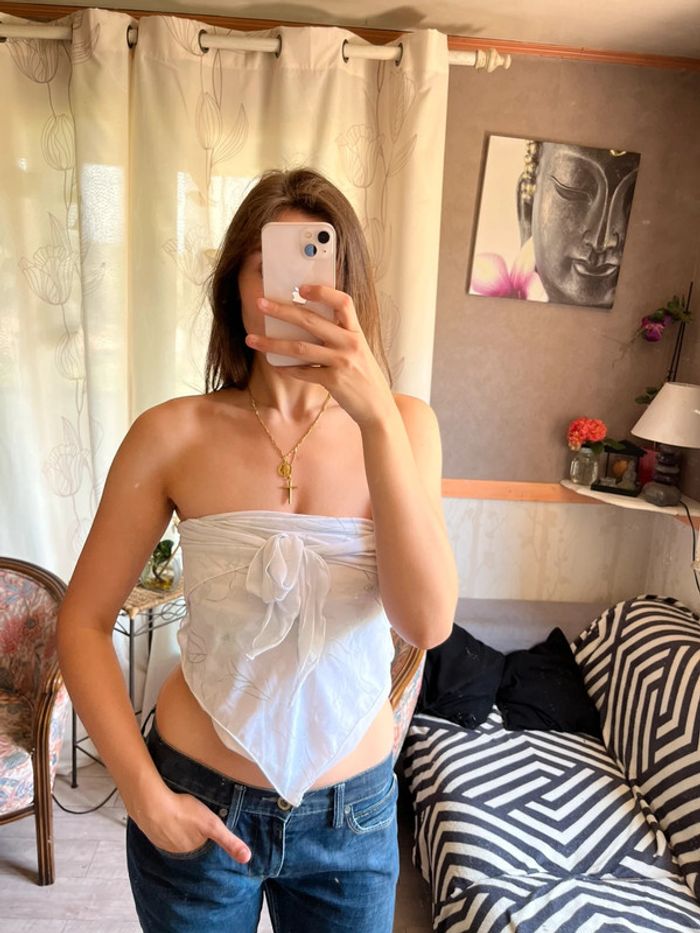Top bandeau vintage country western siren office - photo numéro 2
