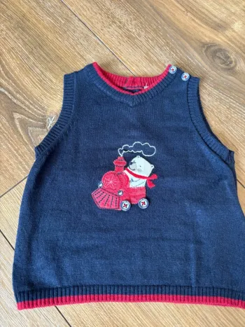 Pull sans manches sergent major 3 mois garçon