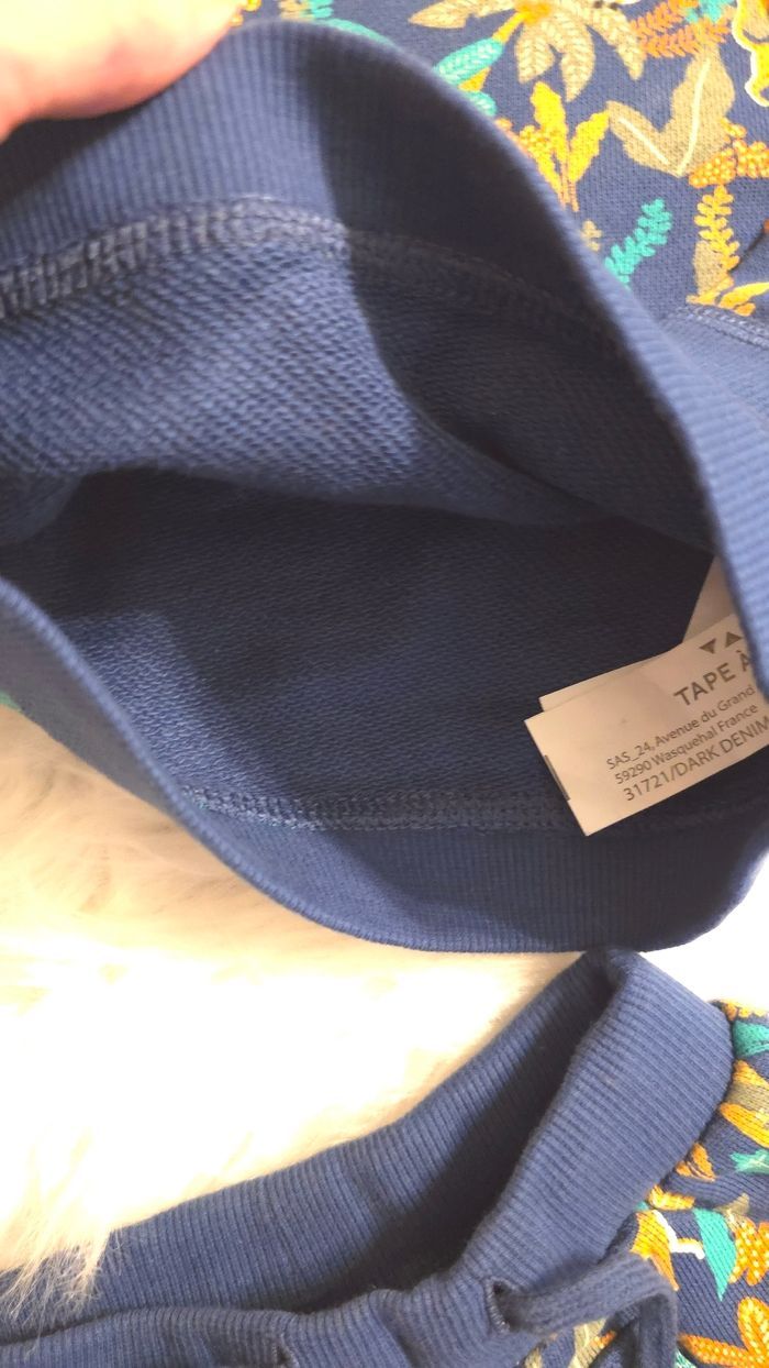 NEUF (non porté)💙🤩😍 superbe ensemble sweat et short molleton 3 mois garçon 💙💙😍🤩 - photo numéro 8