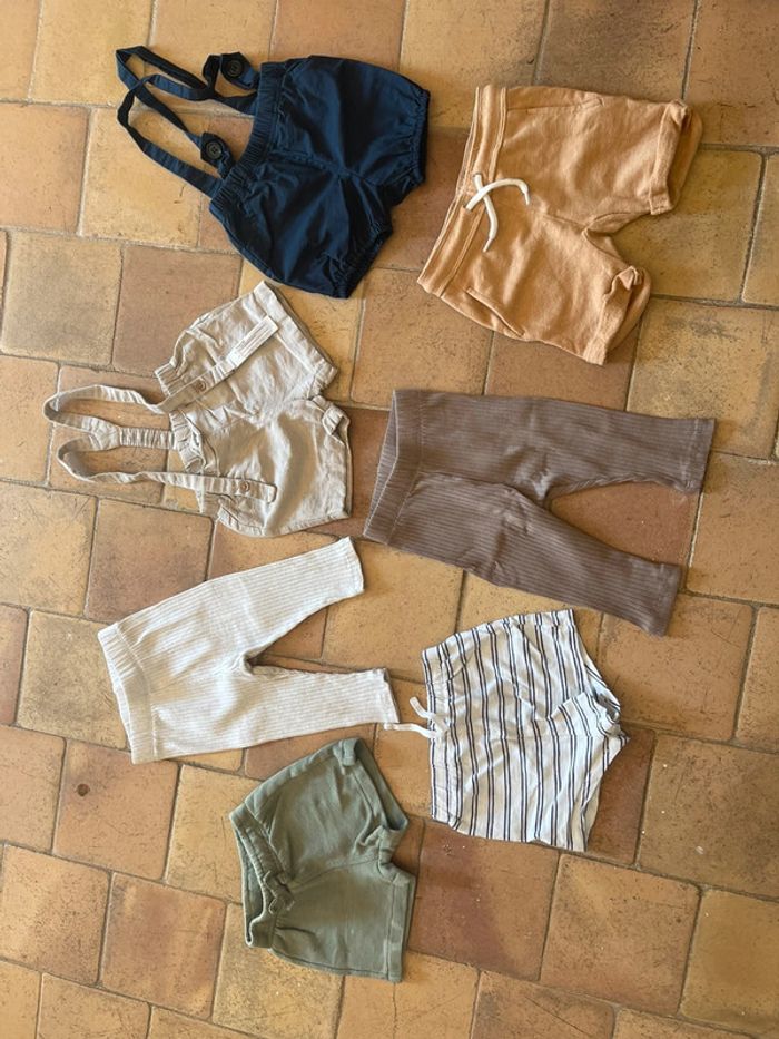 👶 lot shorts / leggings bébé garçon - Taille 6 mois - Comme neuf 👶 - photo numéro 3