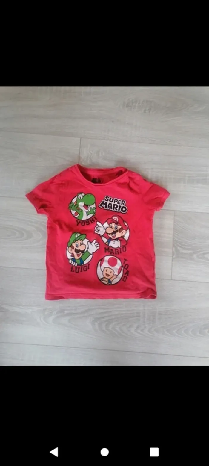 T-shirt super Mario taille 3-4 ans