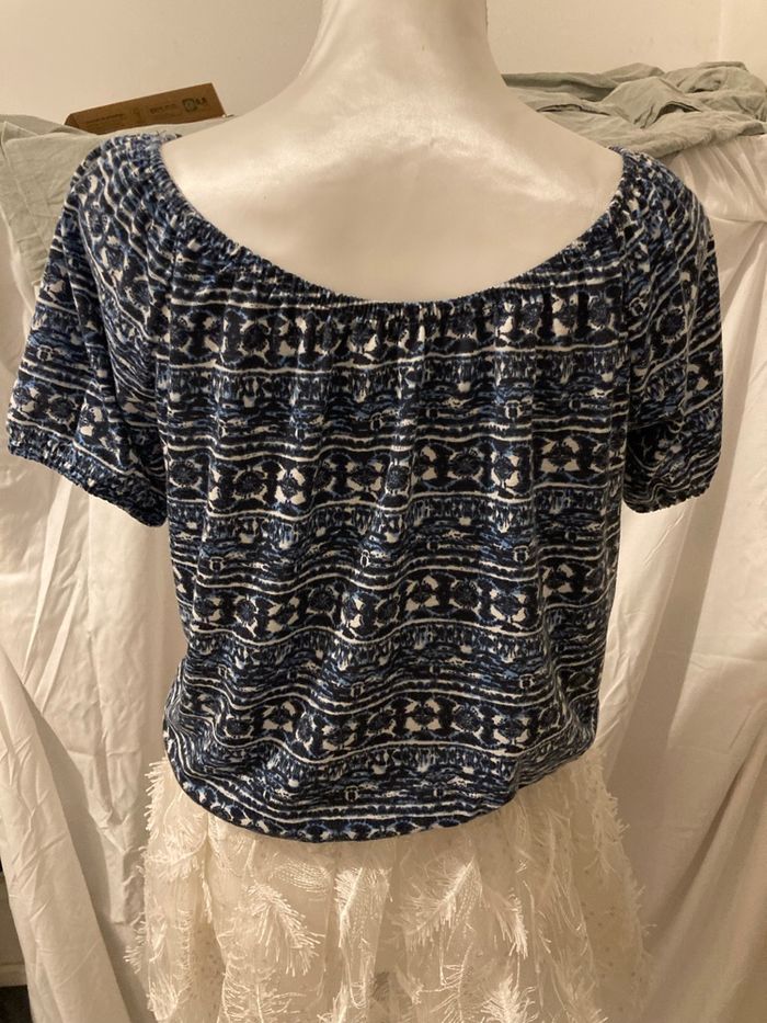 Top fille / femme Taille S – Bleu & blanc – Léger et confortable - photo numéro 3