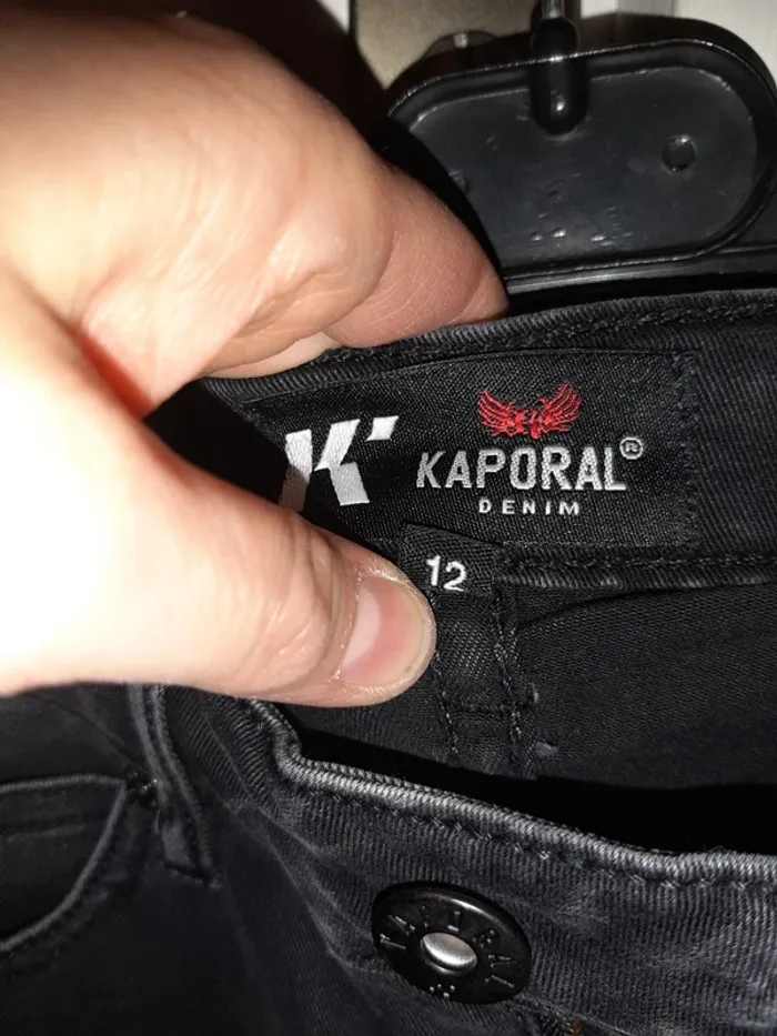 Jean's slim noir Kaporal 12 ans - photo numéro 4