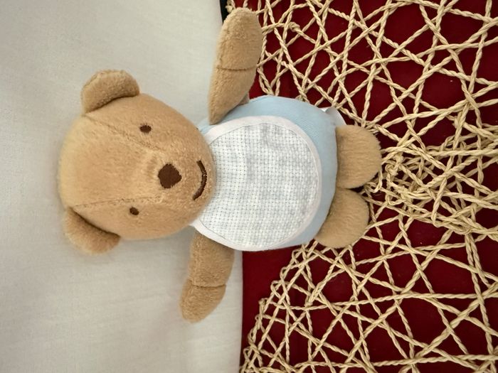 Doudou à broder Ours Bleu