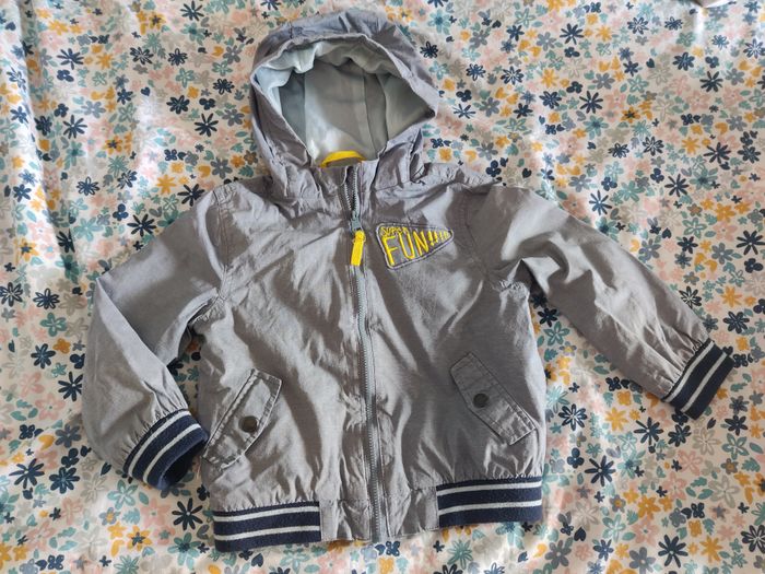 Blouson veste imperméable bleu Vertbaudet Taille 4 ans