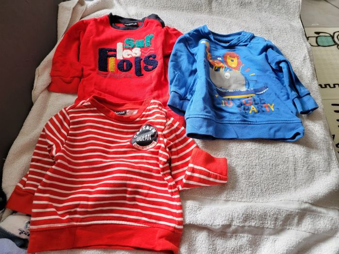 Lot de 8 pulls garçon 6 mois - photo numéro 2