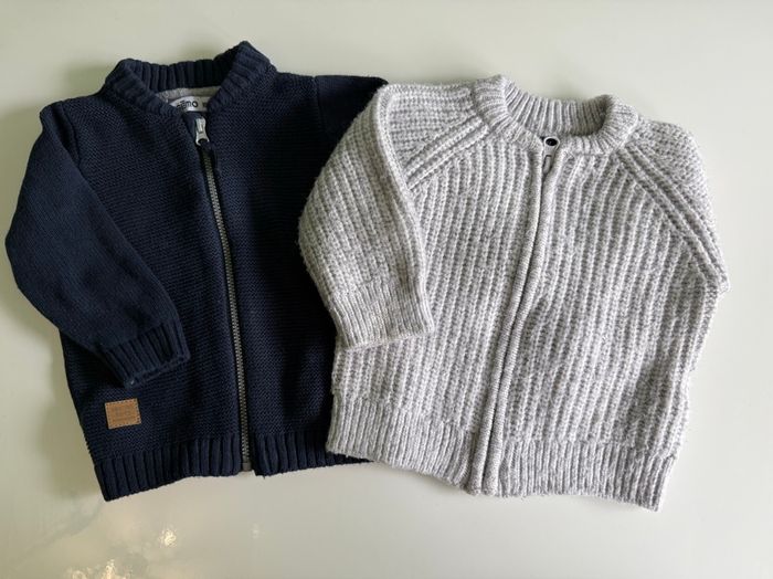 Lot de 2 pull d’hiver garçon - 6mois - photo numéro 2