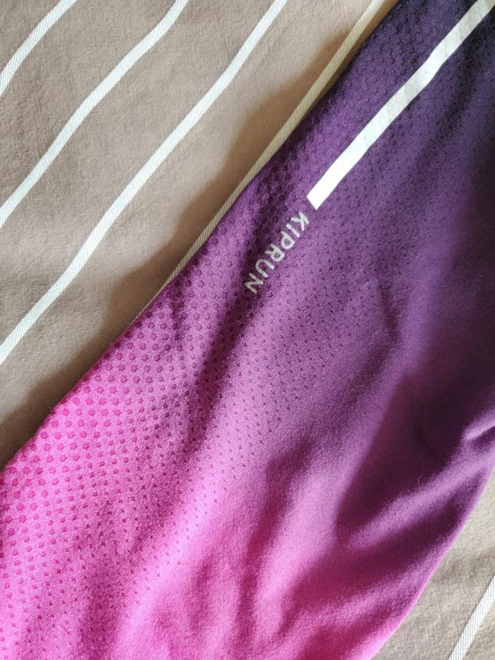 Legging sport mi mollet 8-10 ans decathon poche arrière zippée - photo numéro 2