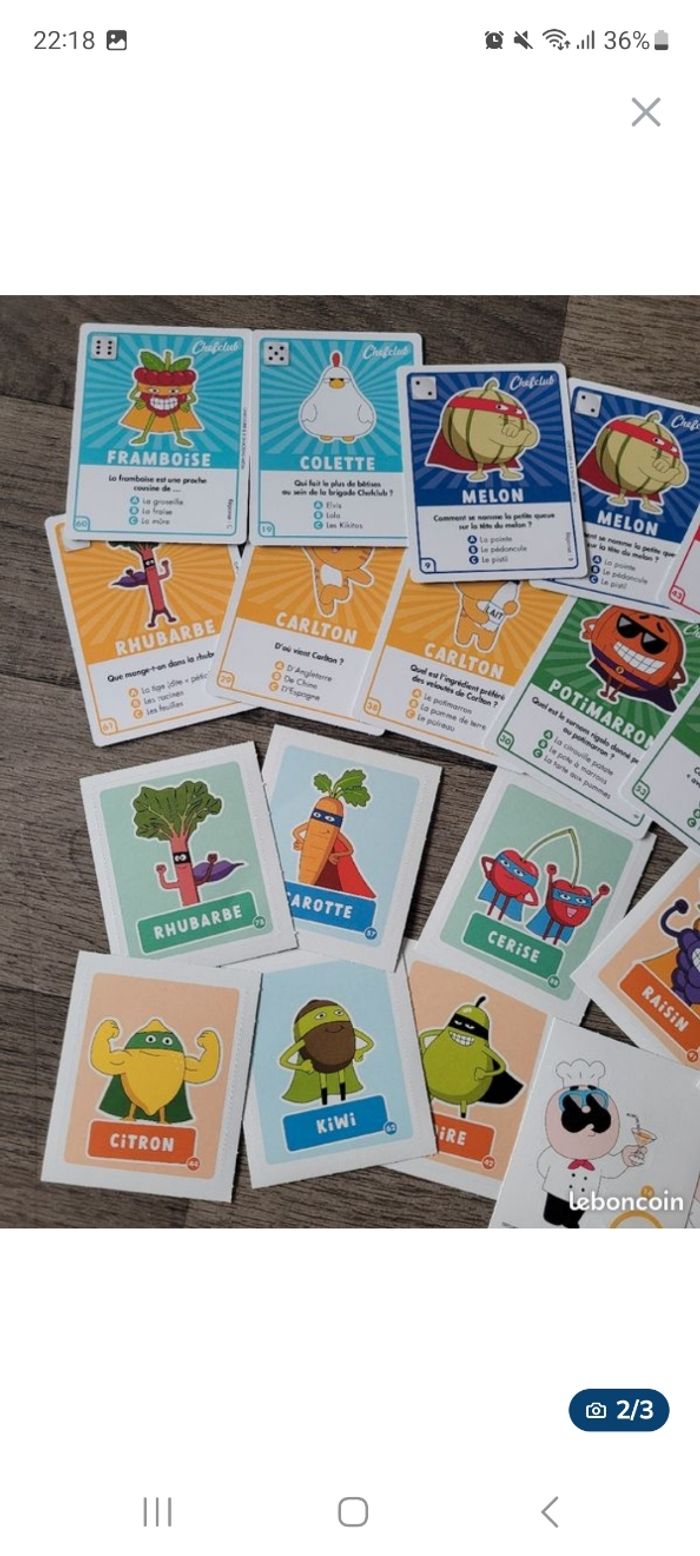 Cartes jeux+autocollants Cora-Collection Chef Club - photo numéro 2
