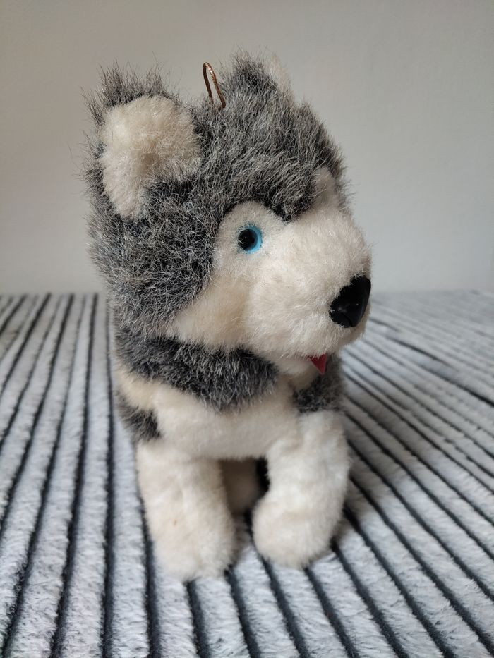 Peluche chien husky - photo numéro 2