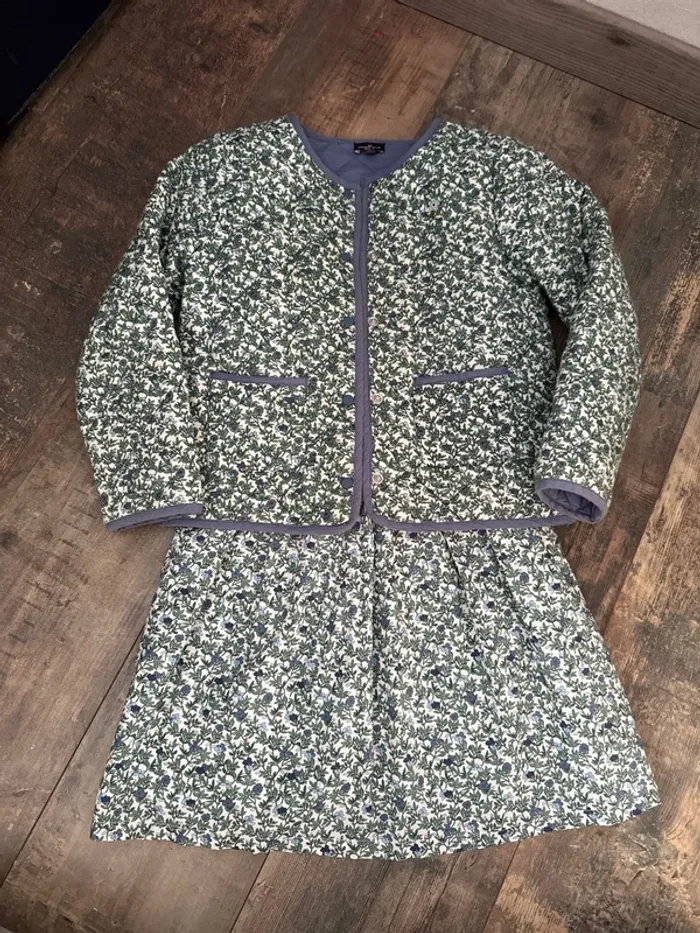 Ensemble robe doublée + gilet sergent major 8 ans