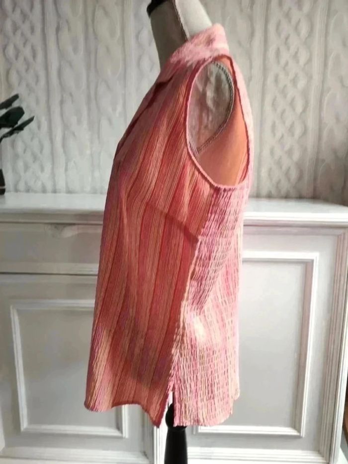 Chemise sans manches taille 40 vintage - photo numéro 4
