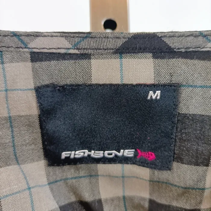 Gilet à carreaux cintré Fishbone taille M sans manches style preppy A1444 - photo numéro 7
