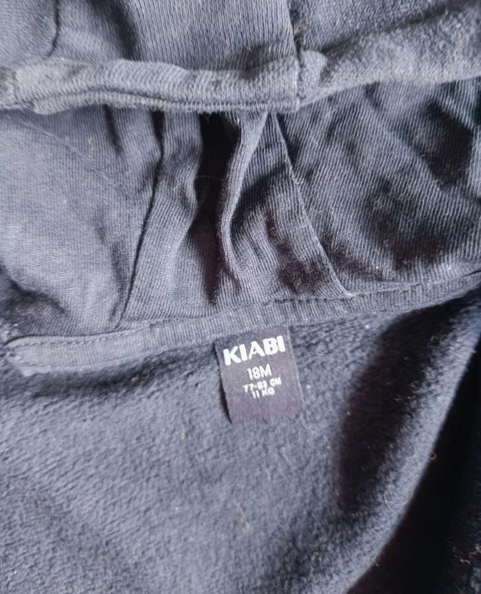 Veste de jogging bleue 🧸 Taille 18 mois 🧸 Kiabi - photo numéro 4