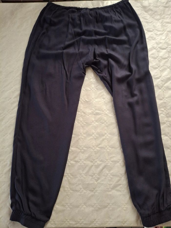 Pantalon léger et fluide bleu marine - taille 40 - photo numéro 3