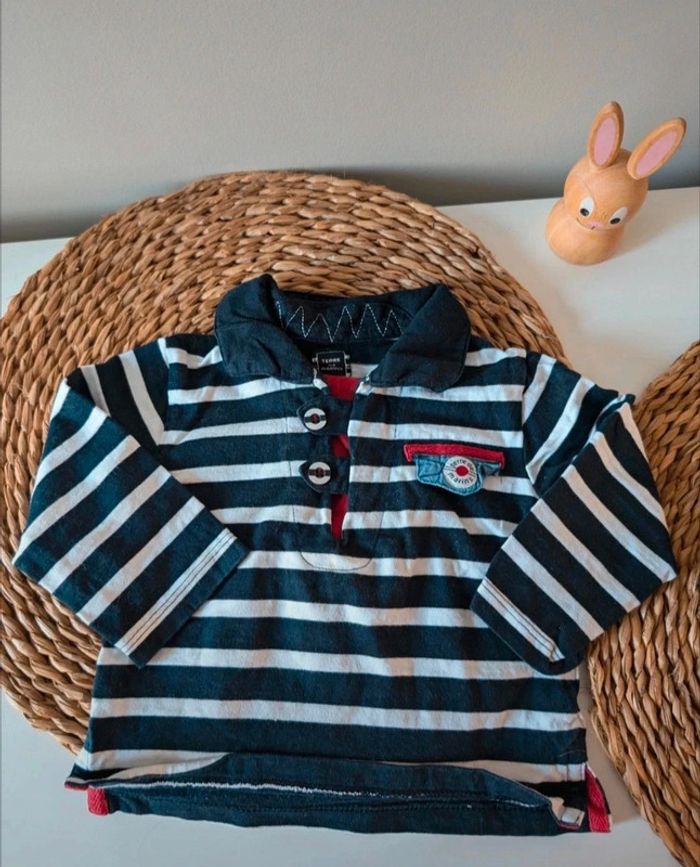 Lot marinière et polaire sans manche 6M - photo numéro 4