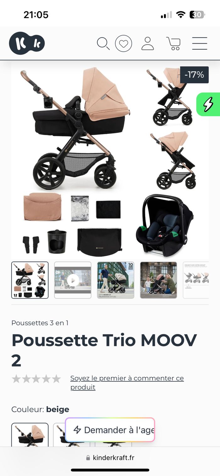 Poussette Kinderkraft Moov 2 - photo numéro 4