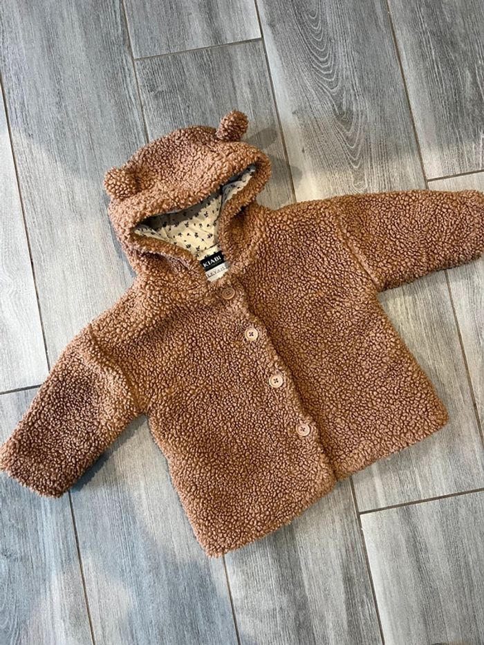 Manteau camel fille 24 mois Kiabi - photo numéro 2