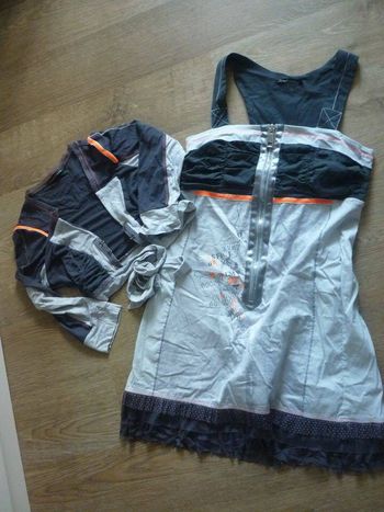 Ensemble La Mode est à vous robe/tunique taille 38 et boléro taille 1