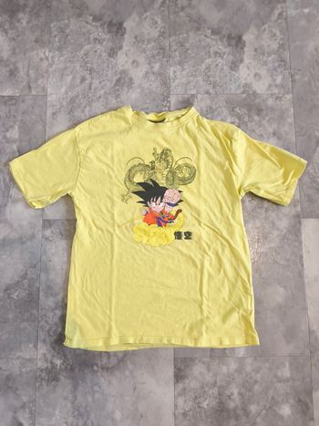 Tee shirt jaune DBZ taille 12 ans