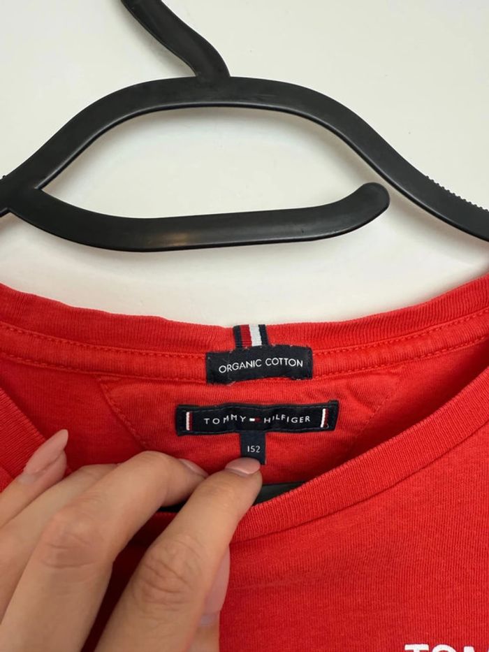 T-shirt Tommy Hilfiger garçon 12 ans, 152 cm, rouge très bon état - photo numéro 3