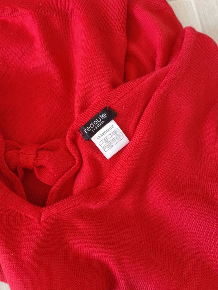 Pull rouge - photo numéro 4
