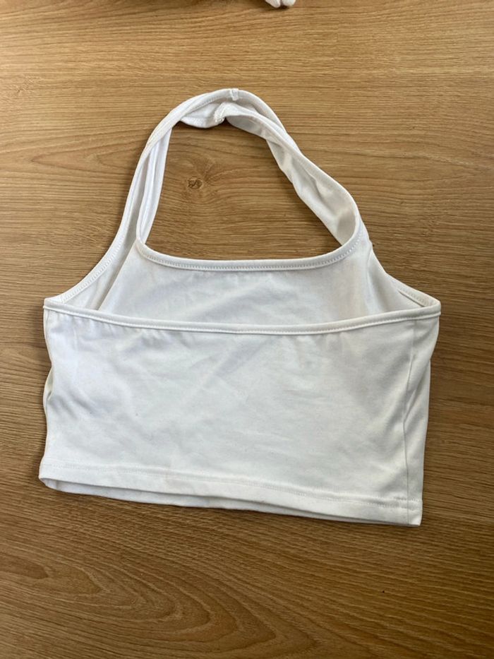 Top blanc au cou taille XS - photo numéro 4