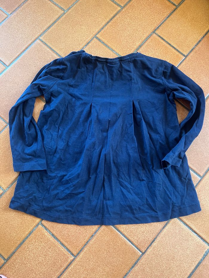 T shirt Zara bleu marine - photo numéro 3