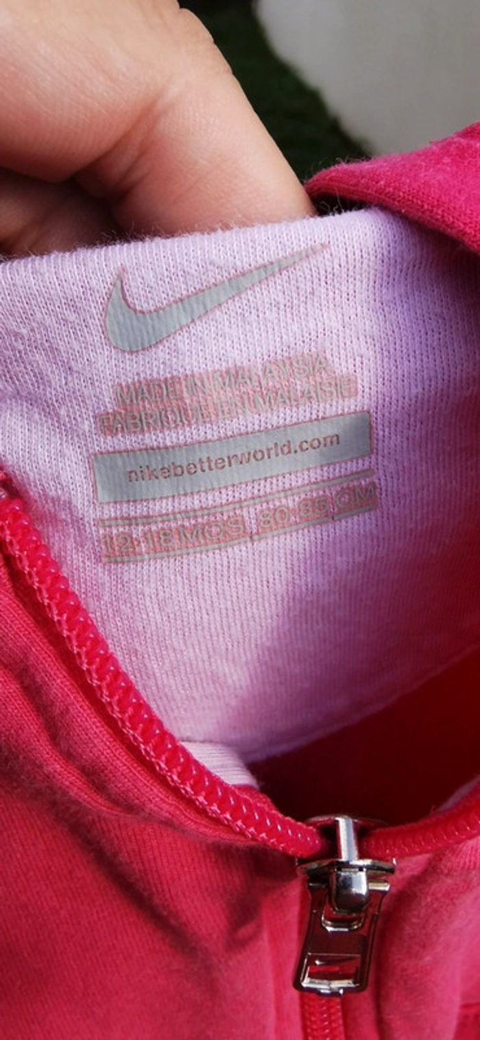 Gilet veste Nike rose enfant - photo numéro 4